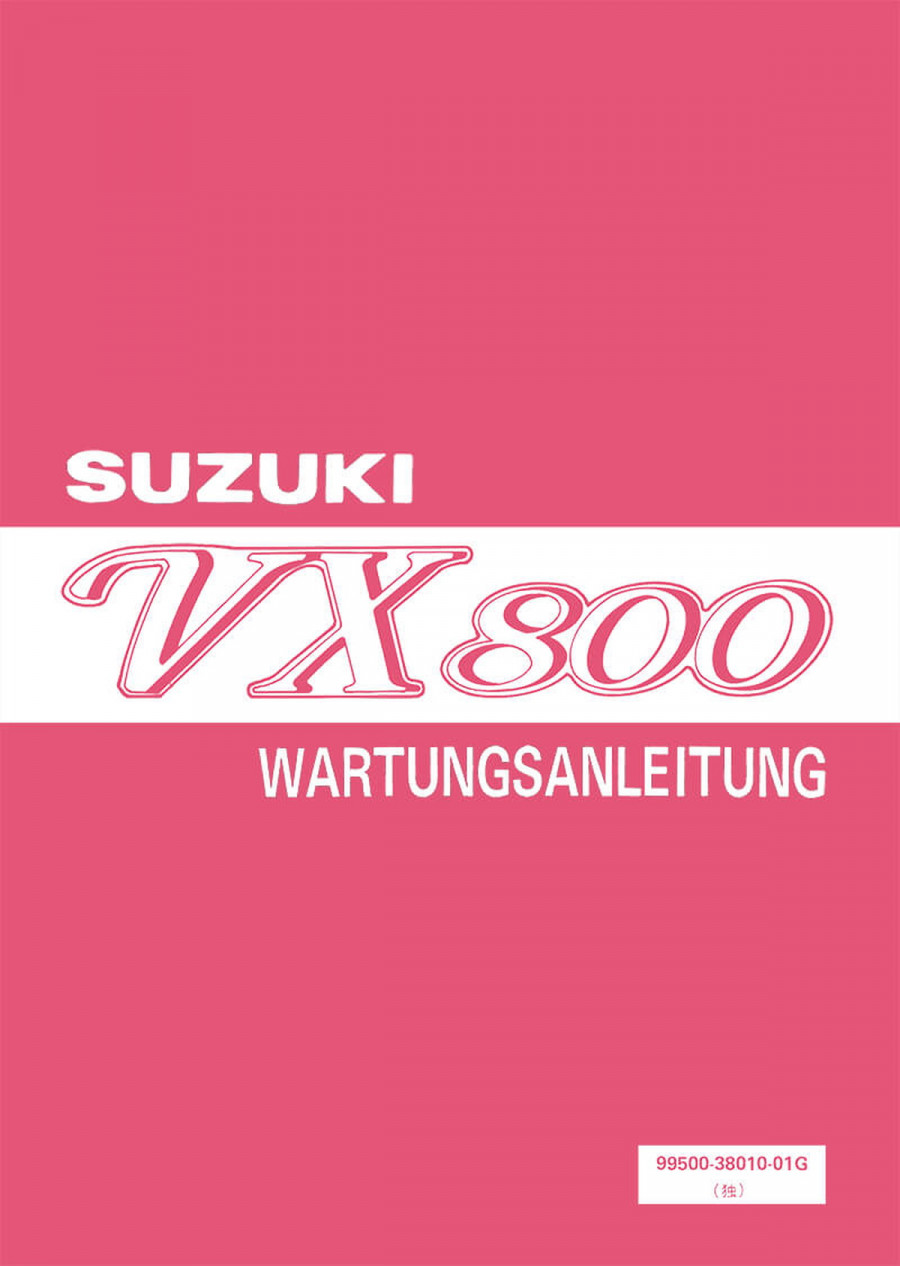 Suzuki VX800 Reparaturanleitung