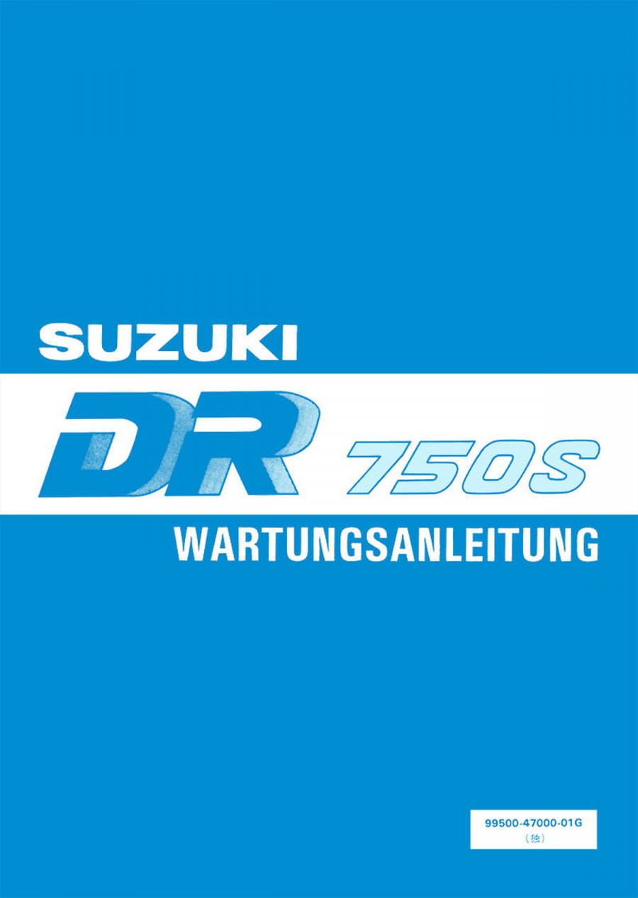 Suzuki DR750S Reparaturanleitung