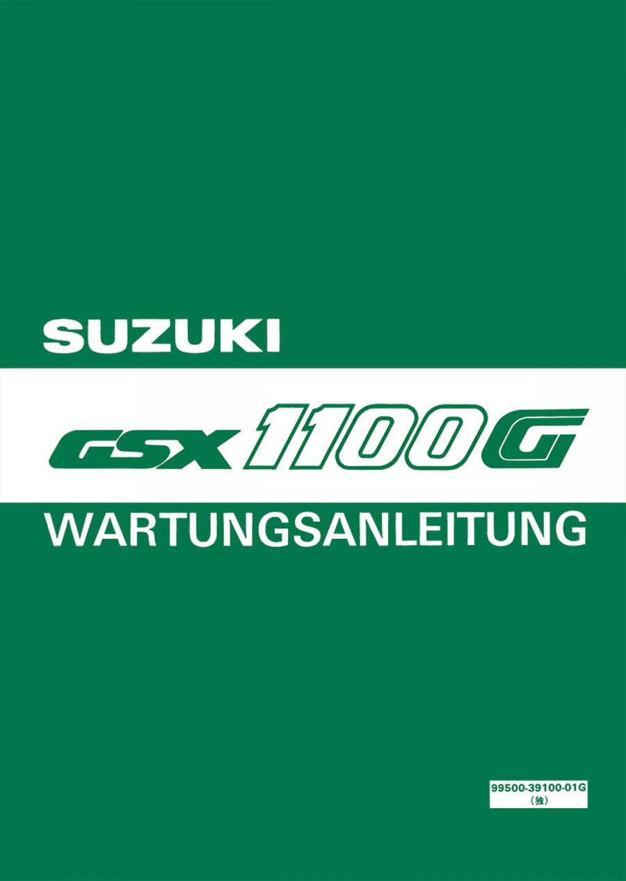 Suzuki GSX1100G Reparaturanleitung