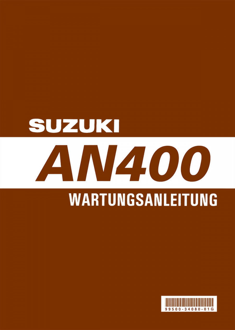 Suzuki AN400 Reparaturanleitung
