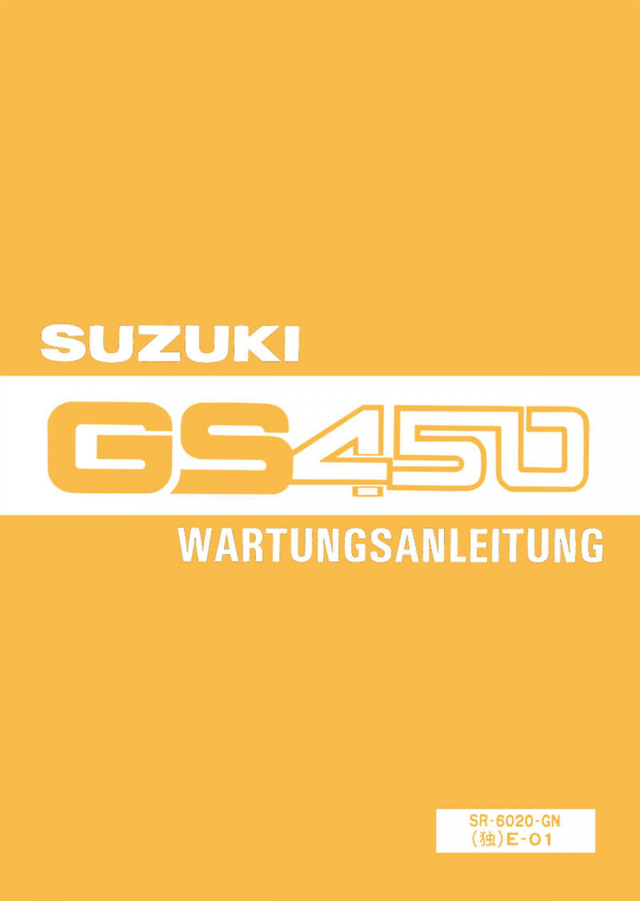 Suzuki GS450 Reparaturanleitung