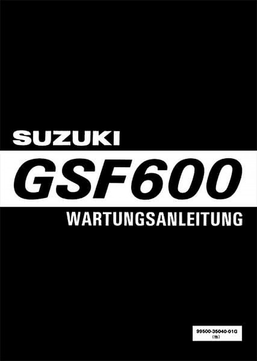 Suzuki GSF600 Reparaturanleitung