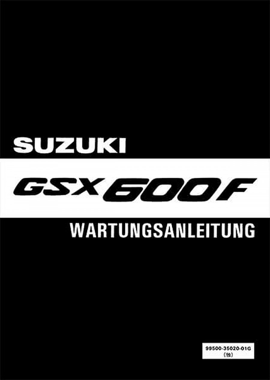 Suzuki GSX600F Reparaturanleitung
