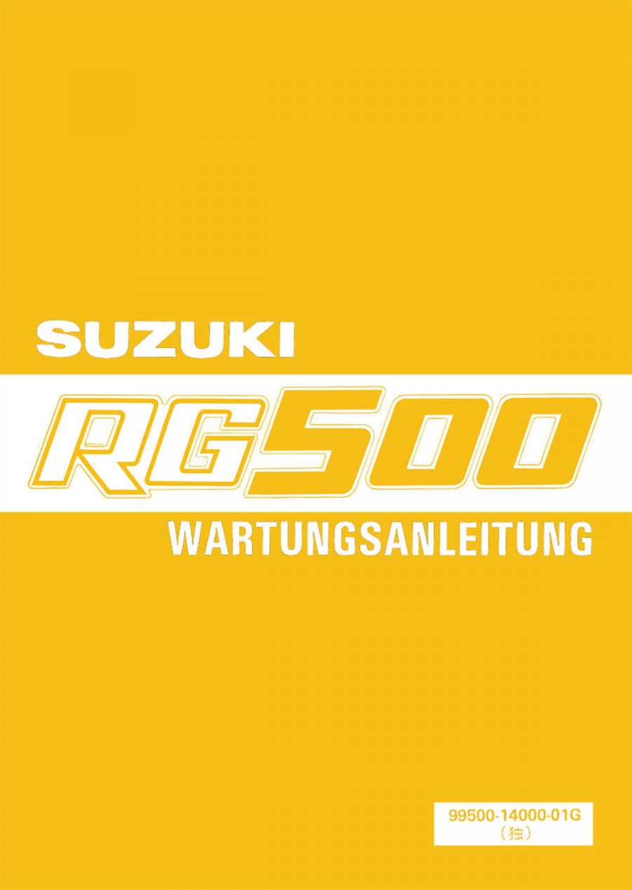 Suzuki RG500 Reparaturanleitung