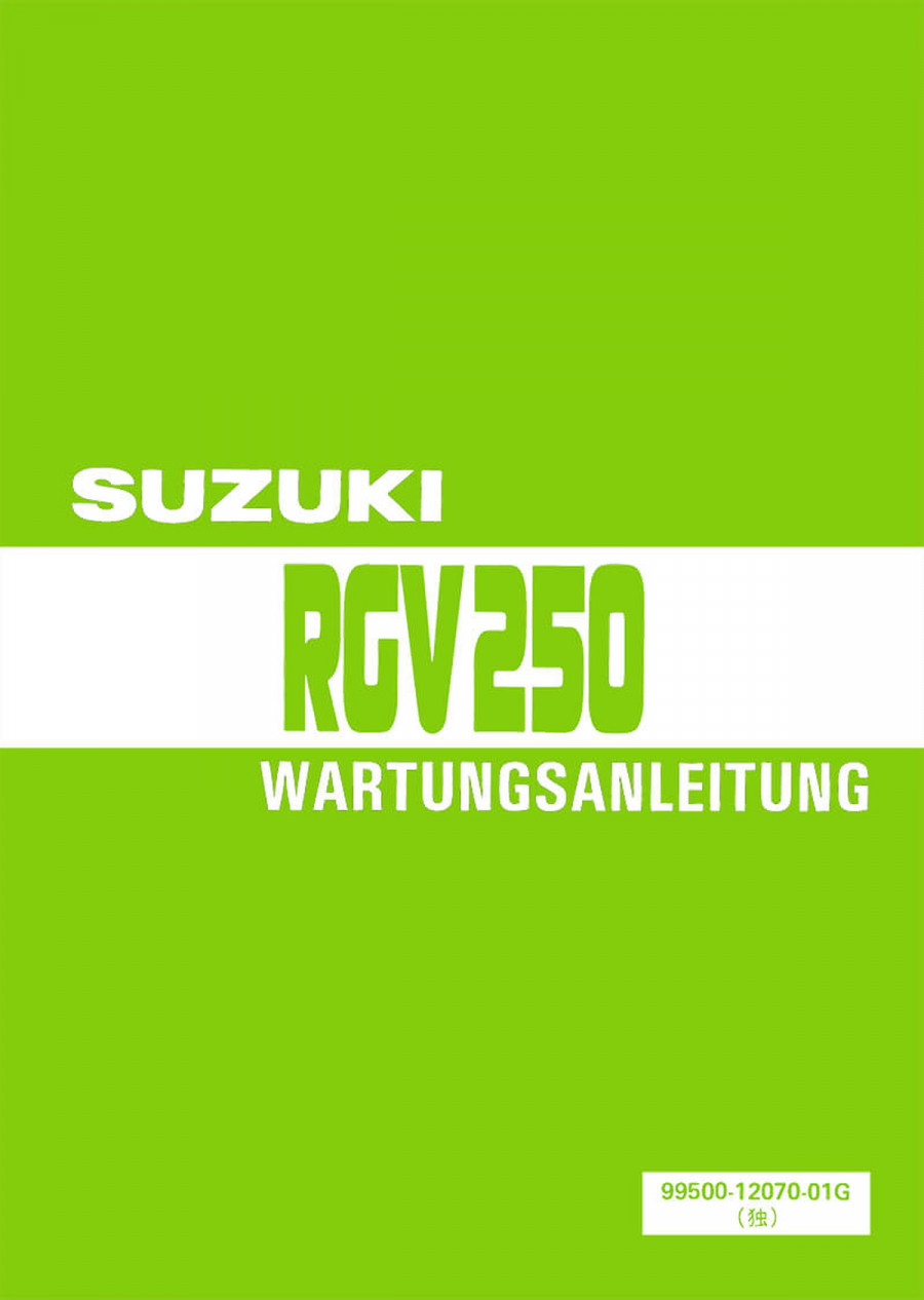 Suzuki RGV250 Reparaturanleitung