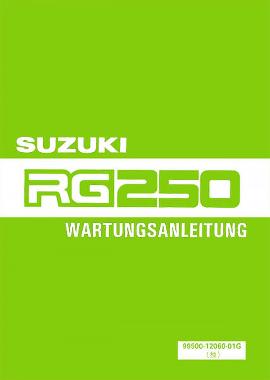 Suzuki RG250 Reparaturanleitung