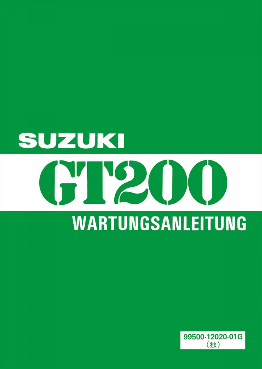 Suzuki GT200 Reparaturanleitung