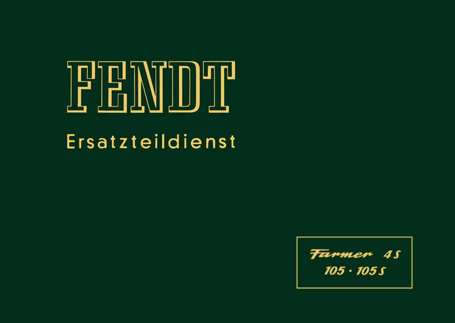 Fendt Farmer 4S 105 und 105S Ersatzteilkatalog
