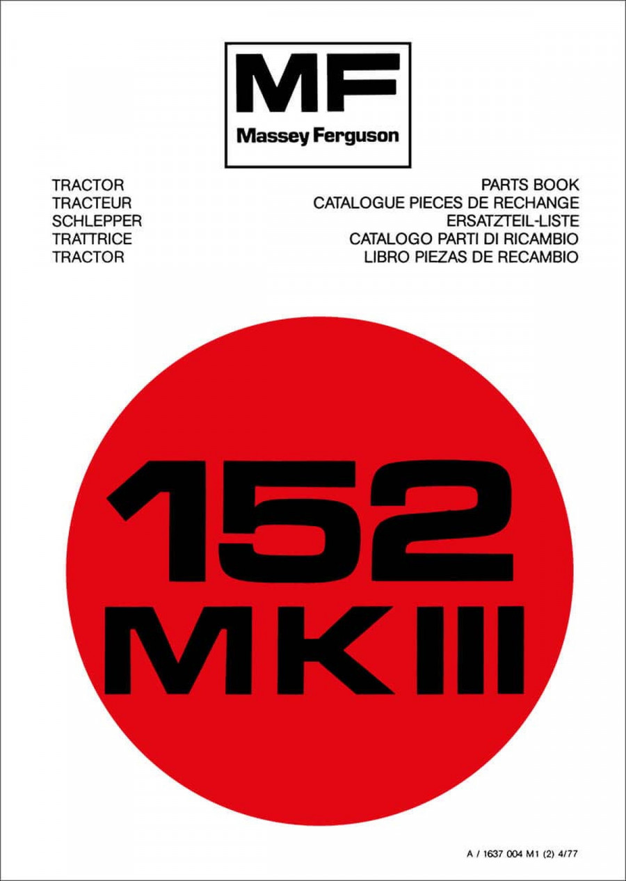 Massey-Ferguson MF152 MK3 Ersatzteilkatalog