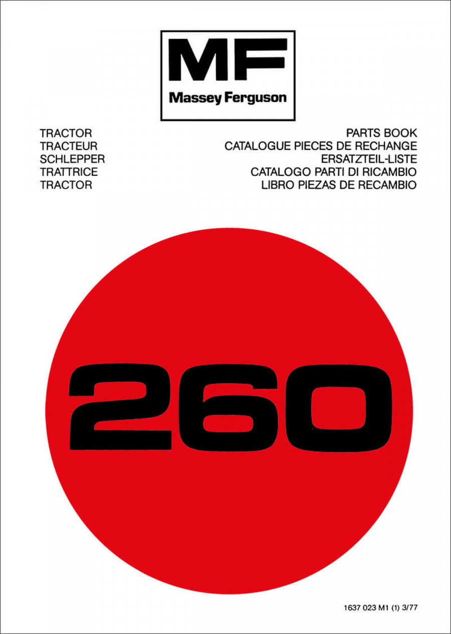 Massey-Ferguson MF260 Ersatzteilkatalog