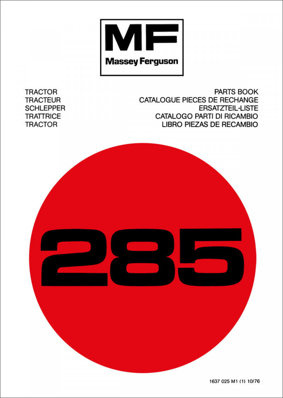 Massey-Ferguson MF285 Ersatzteilkatalog