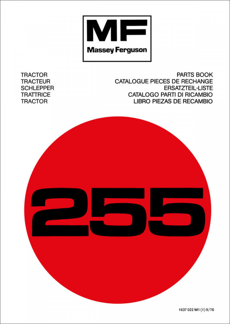 Massey-Ferguson MF255 Ersatzteilkatalog