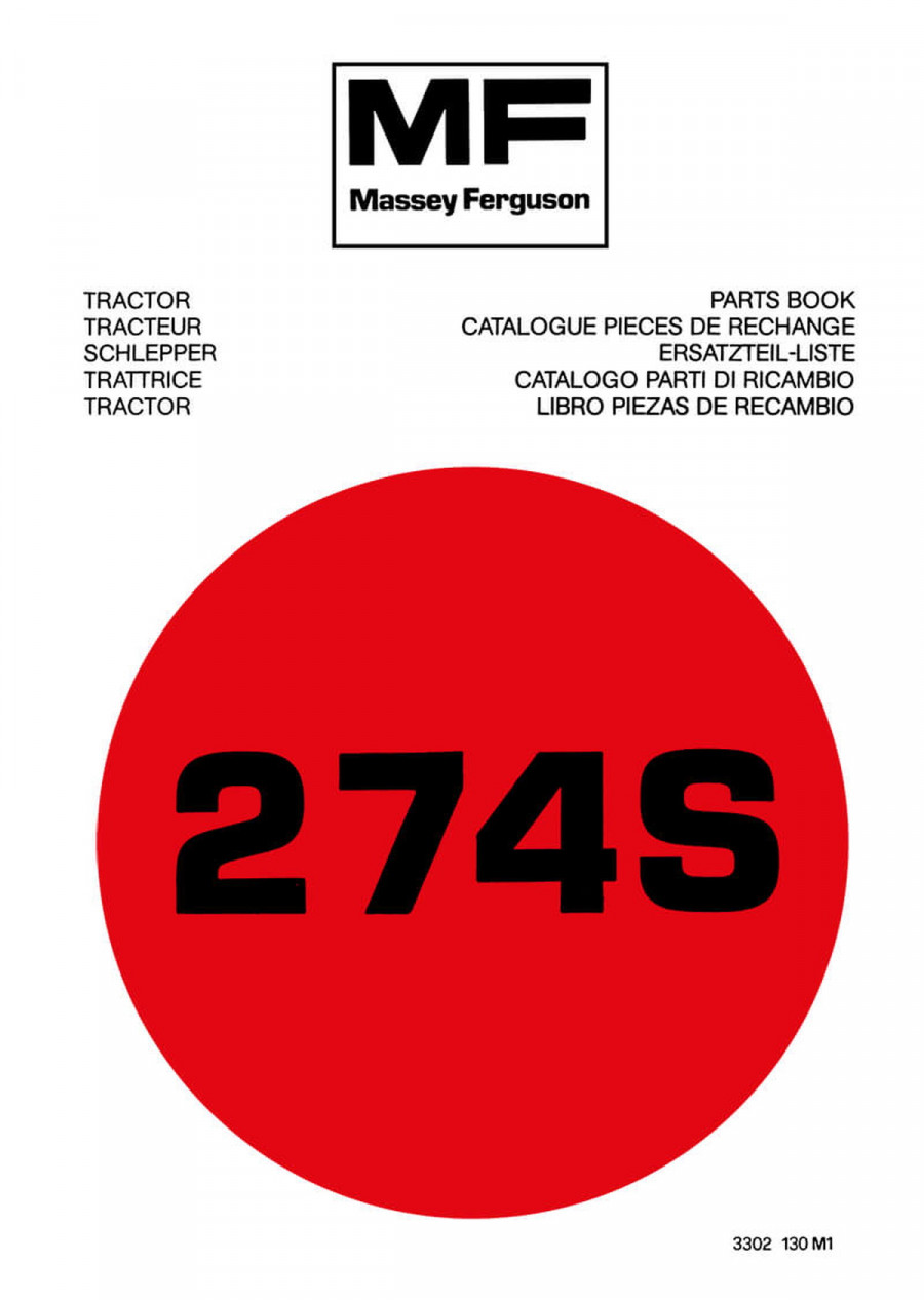 Massey-Ferguson MF274S Ersatzteilkatalog