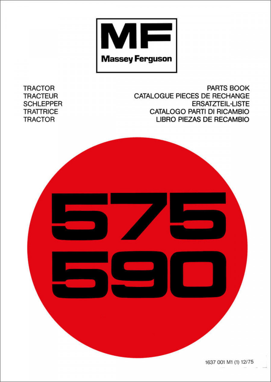 Massey-Ferguson MF575 und MF590 Ersatzteilkatalog