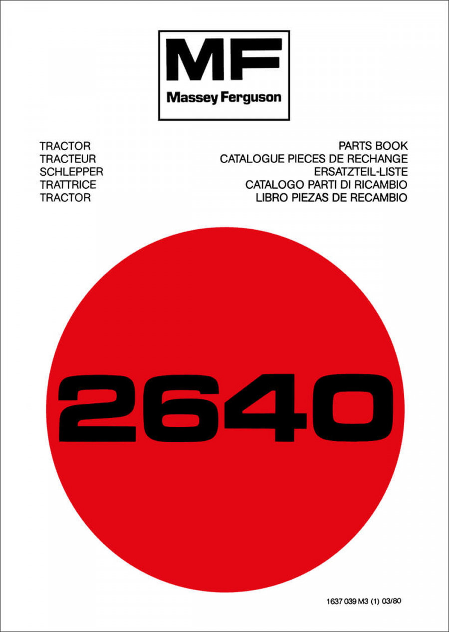 Massey-Ferguson MF2640 Ersatzteilkatalog