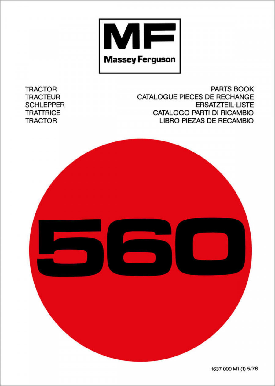 Massey-Ferguson MF560 Ersatzteilkatalog