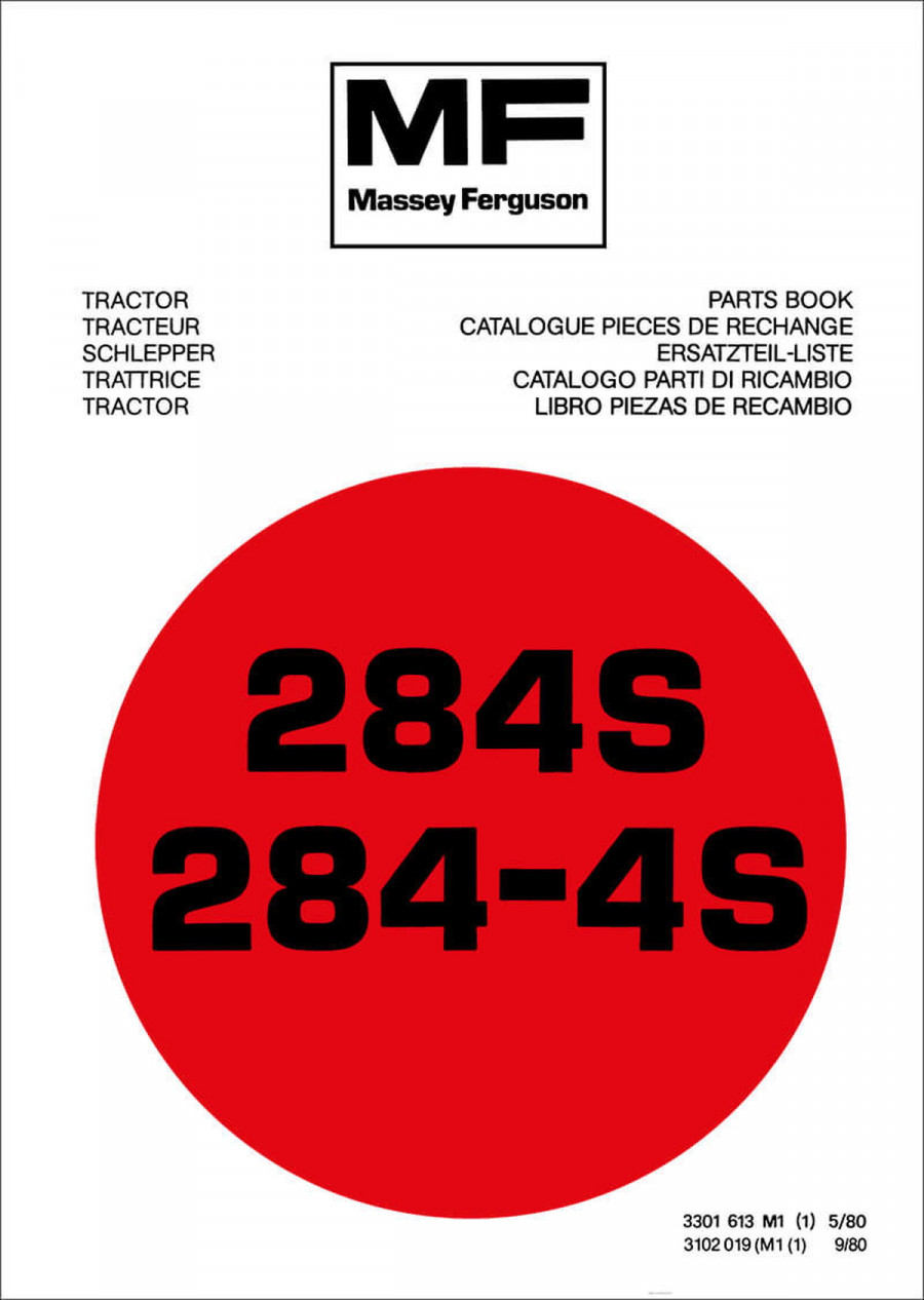 Massey-Ferguson MF284 und MF284-4S Ersatzteilkatalog