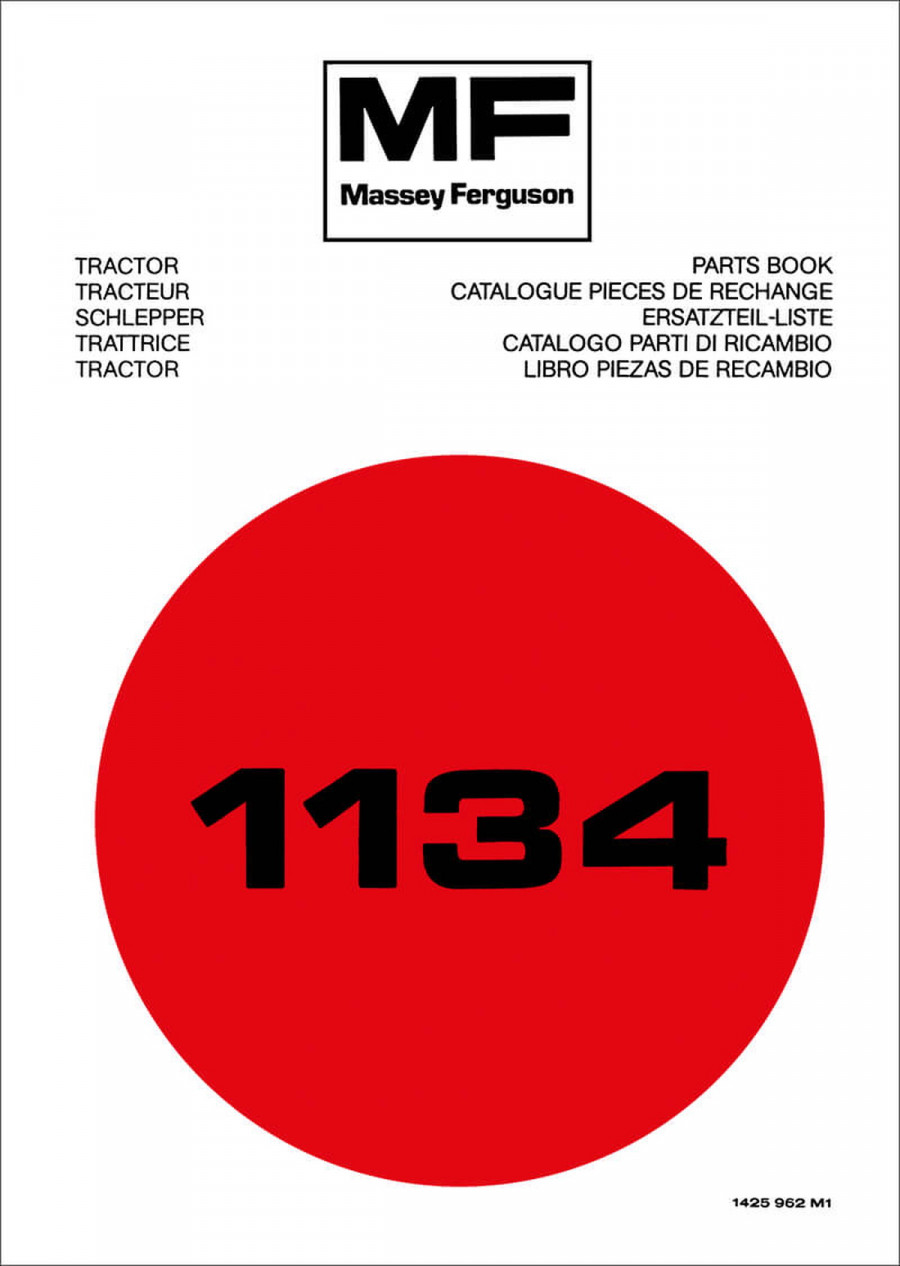 Massey-Ferguson MF1134 Ersatzteilkatalog