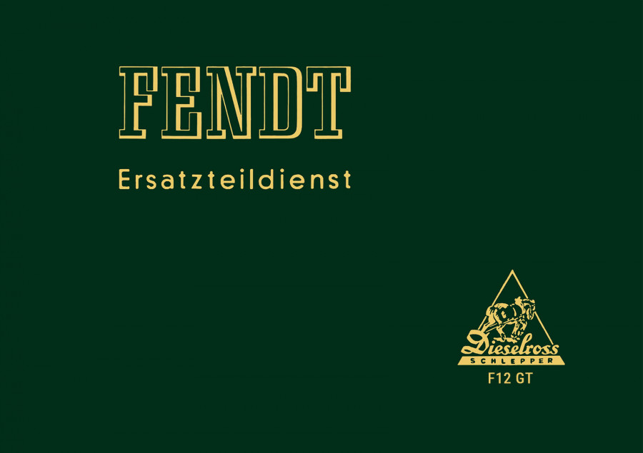 Fendt Geräteträger F12GT Ersatzteilkatalog