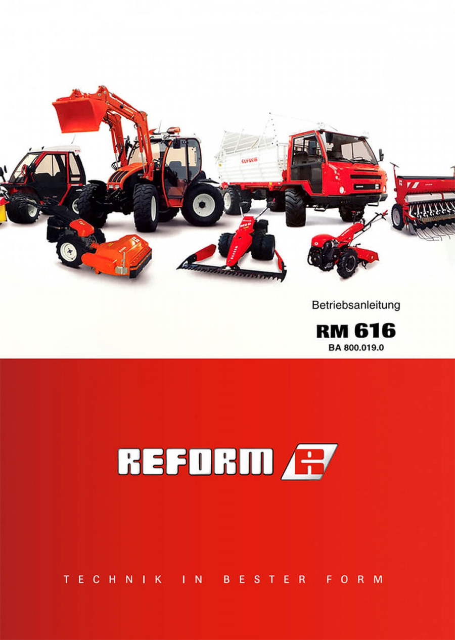 Reform RM 616 Betriebsanleitung