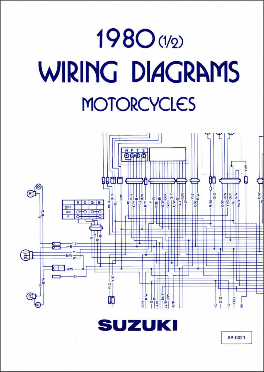 Suzuki 1980 1/2 Motorcycles Wiring Diagrams