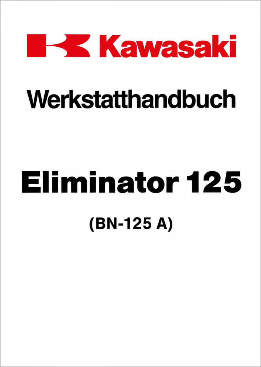 Kawasaki Eliminator 125 Werkstatthandbuch