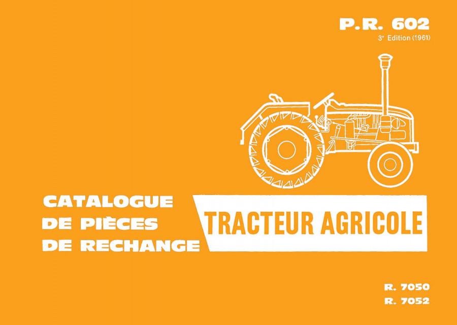 Renault R7050 und R7052 Ersatzteilkatalog