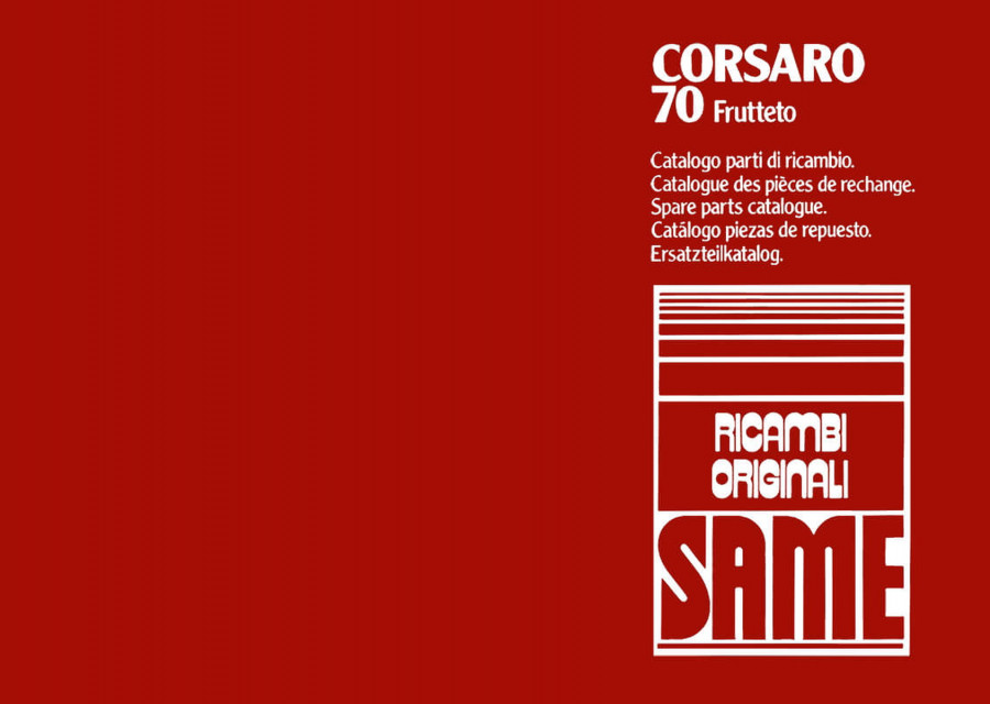 Same Corsaro 70 Frutteto Ersatzteilkatalog