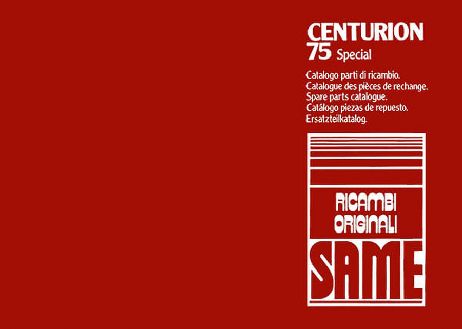 Same Centurion 75 Special Ersatzteilkatalog