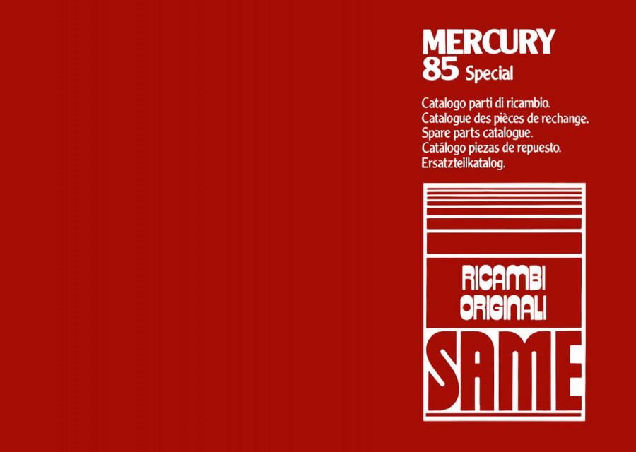 Same Mercury 85 Special Ersatzteilkatalog