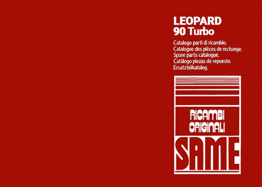 Same Leopard 90 Turbo Ersatzteilkatalog