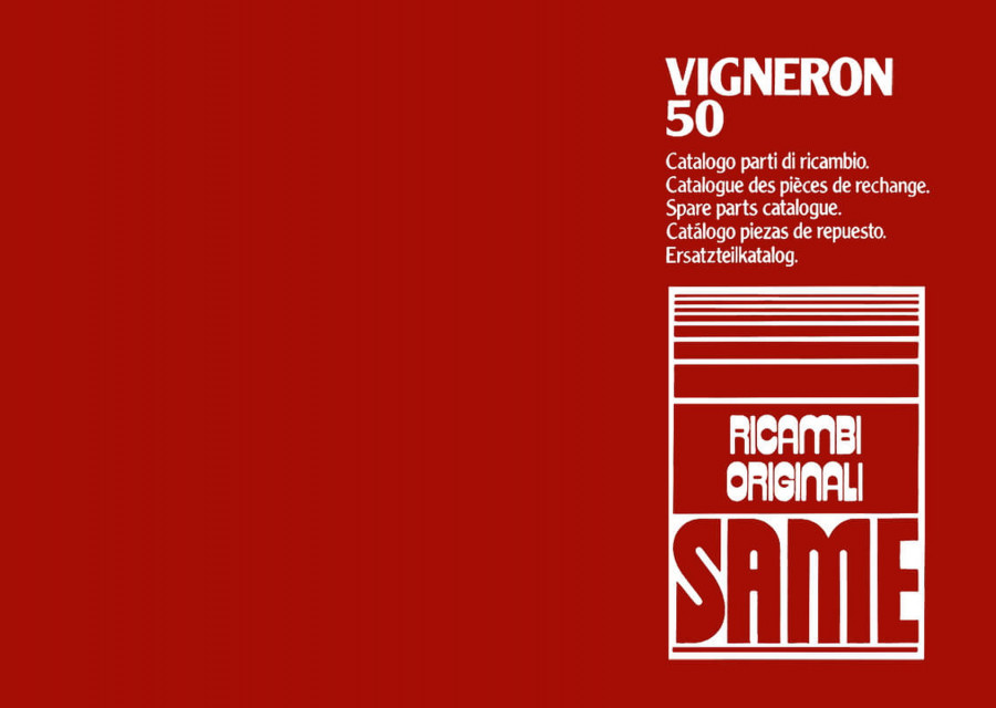 Same Vigneron 50 Ersatzteilkatalog