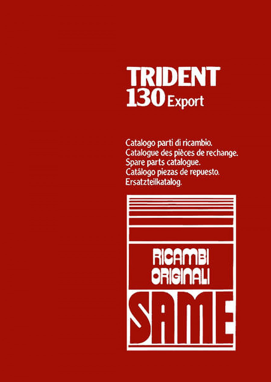 Same Trident 130 Export Ersatzteilkatalog