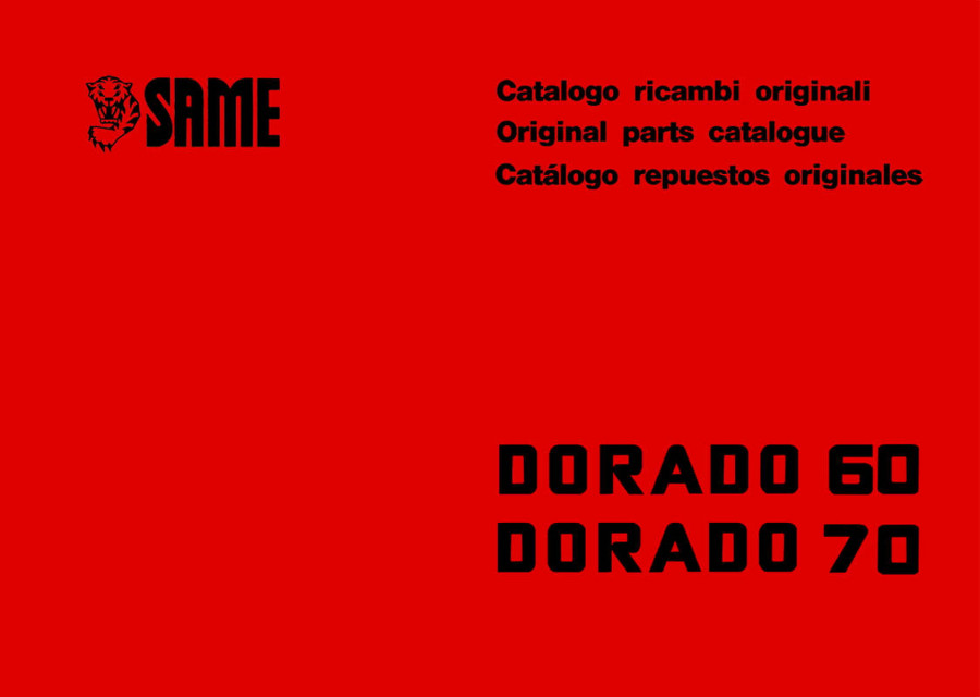 Same Dorado 60 und 70 Ersatzteilkatalog