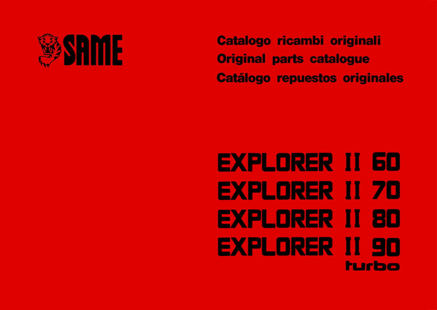 Same Explorer II 60 70 80 90 Turbo Ersatzteilkatalog