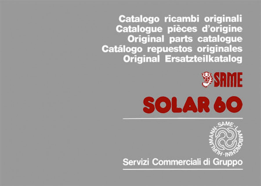 Same Solar 60 Ersatzteilkatalog