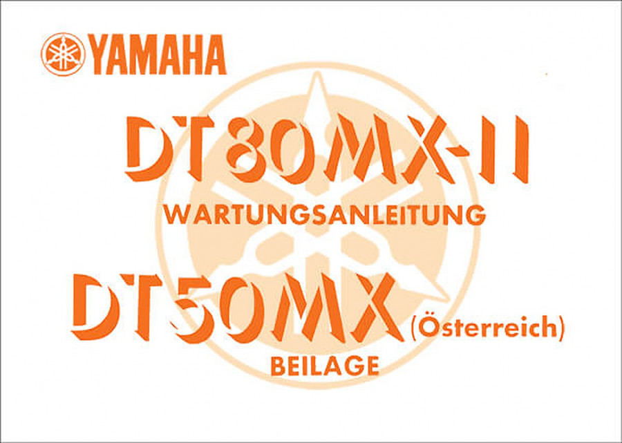 Yamaha DT80MX und DT80MX-II Reparaturanleitung
