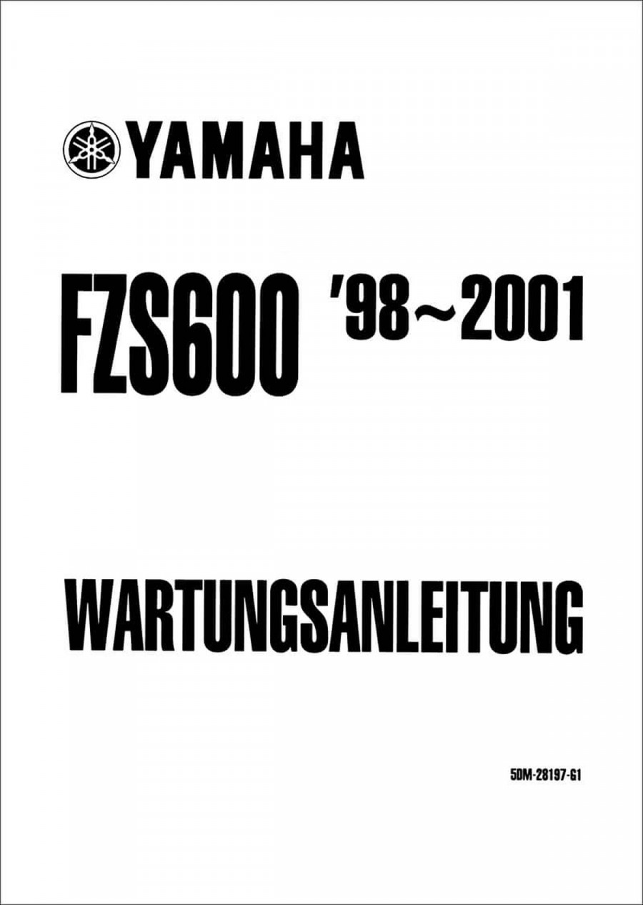 Yamaha FZS600 Reparaturanleitung