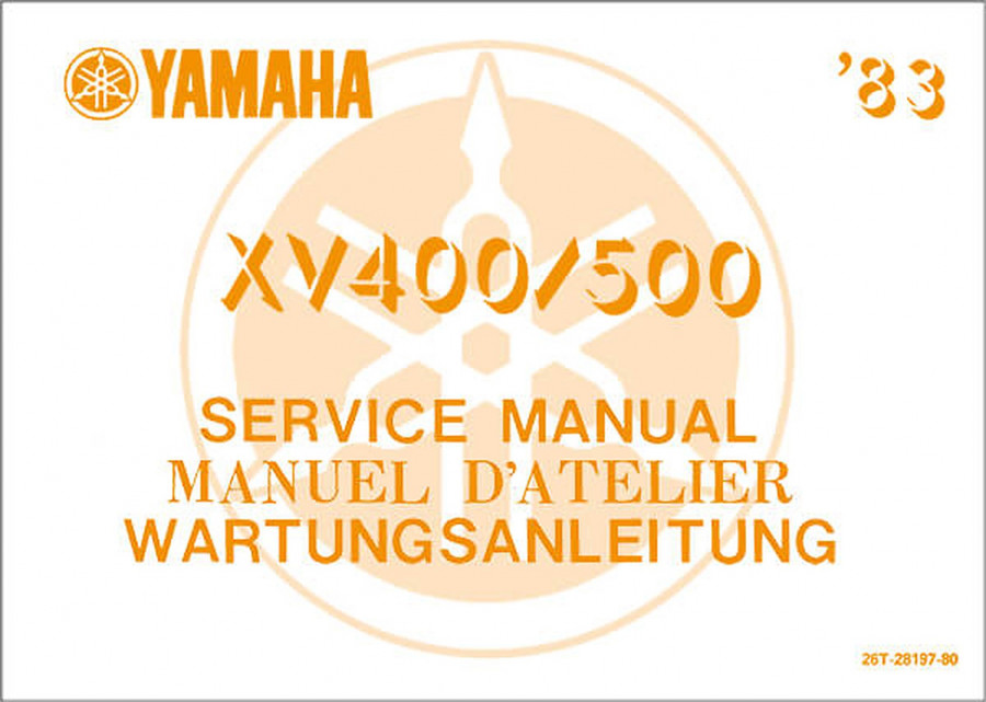 Yamaha XV400 und XV500 Reparaturanleitung