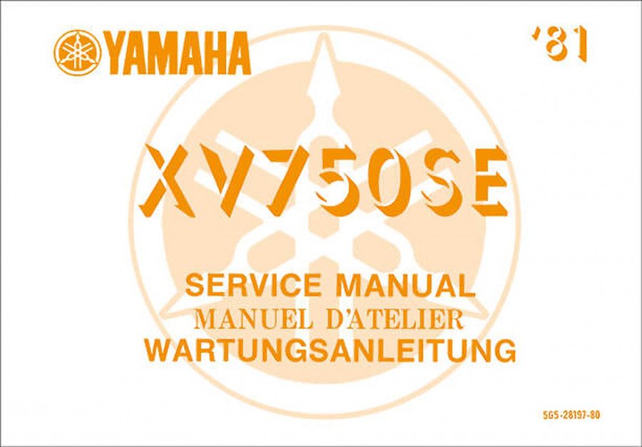 Yamaha XV750SE Reparaturanleitung