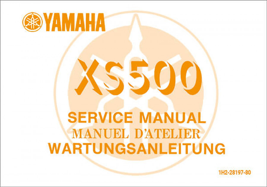 Yamaha XS500 Reparaturanleitung
