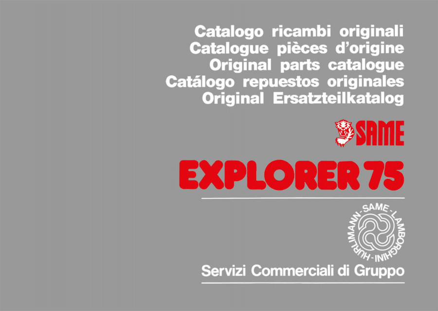 Same Explorer 75 Ersatzteilkatalog