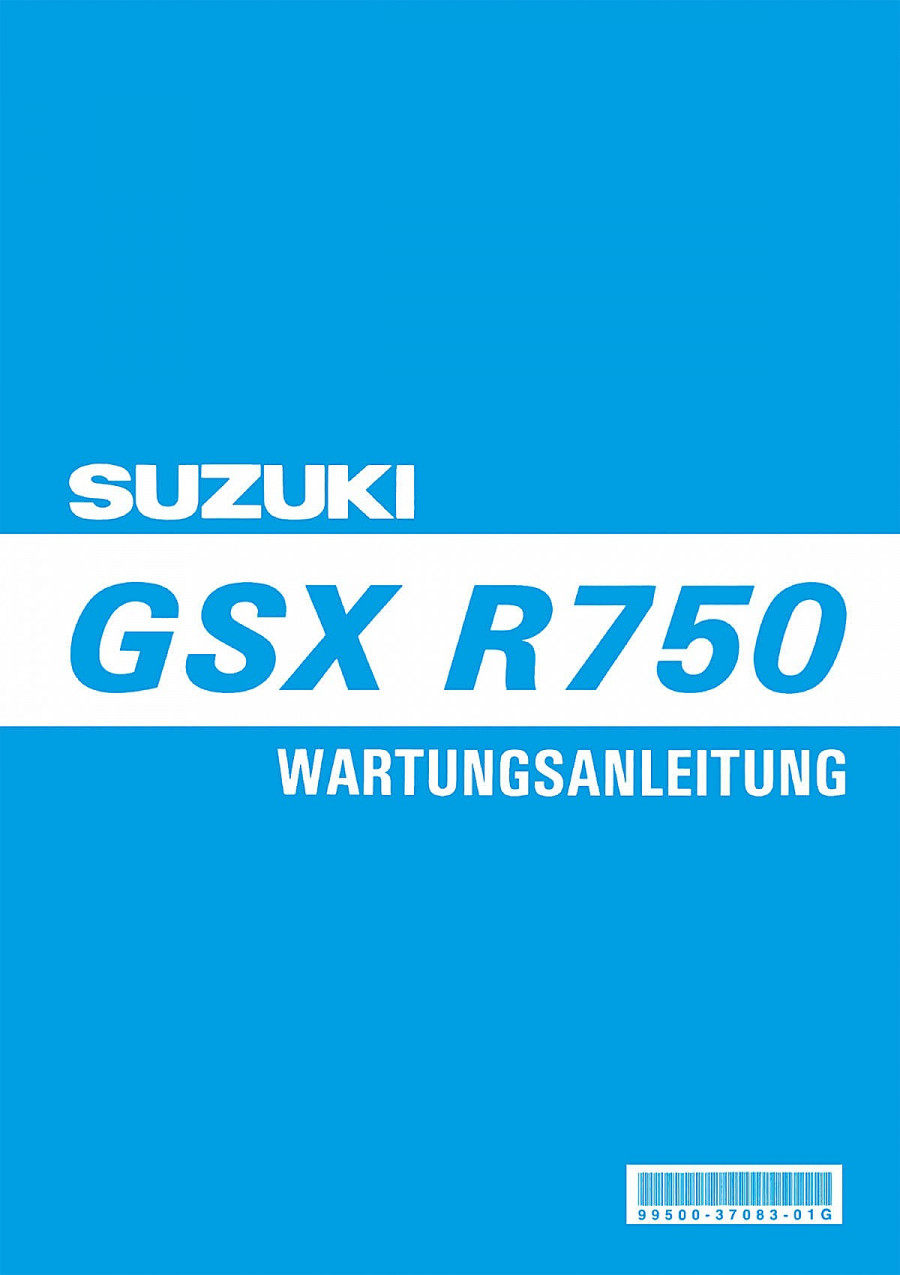 Suzuki GSX R750 Reparaturanleitung