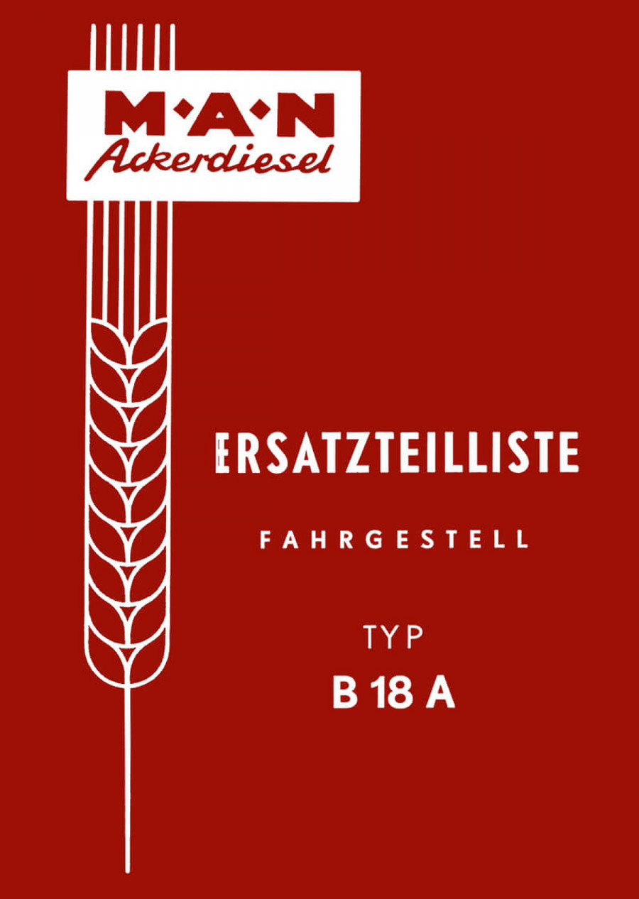 MAN B18A Fahrgestell Ersatzteilkatalog