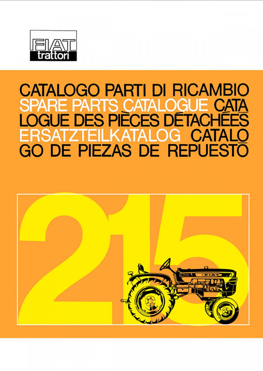 Fiat Traktor 215 Ersatzteilkatalog