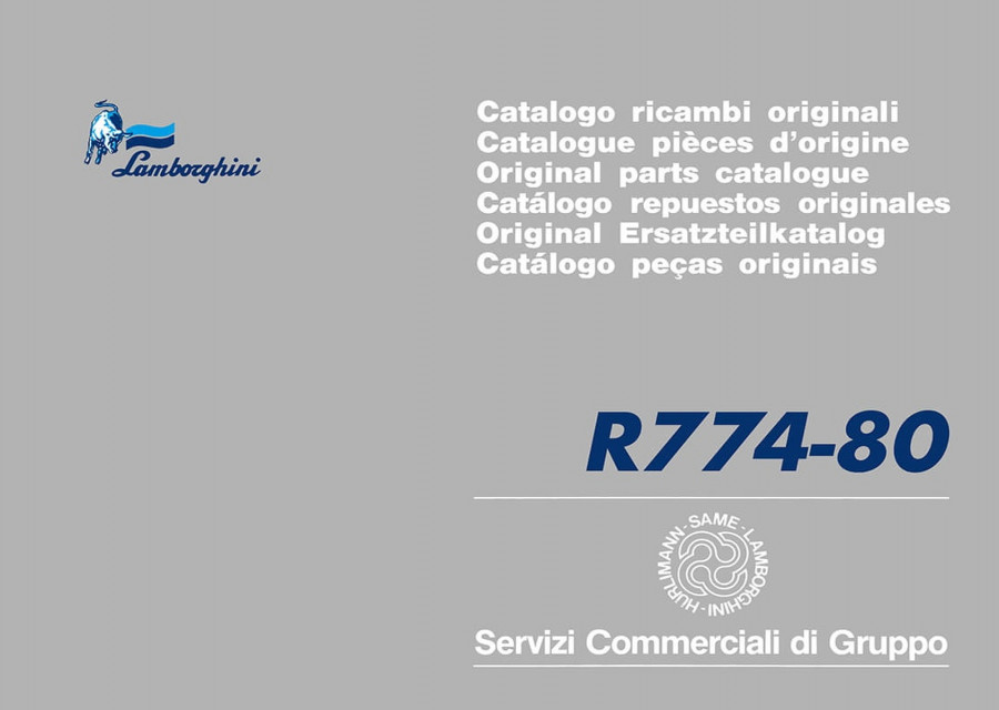 Lamborghini R774-80 Ersatzteilkatalog