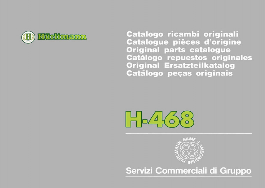 Hürlimann H-468 Ersatzteilkatalog