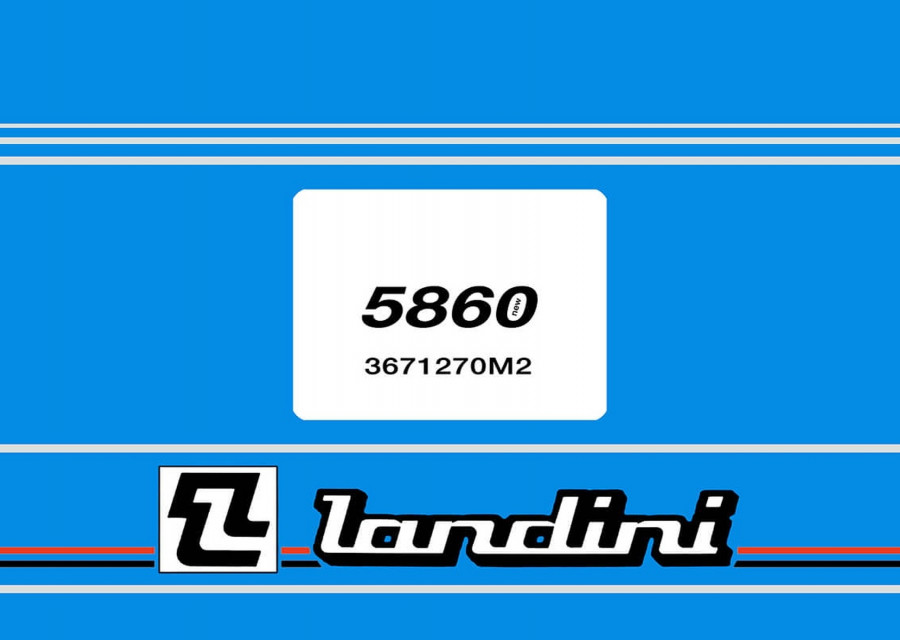 Landini 5860 New Spare Parts List