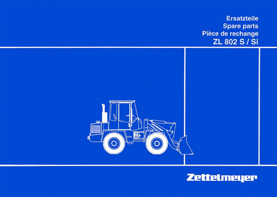 Zettelmeyer ZL802S und ZL802SI Ersatzteilliste