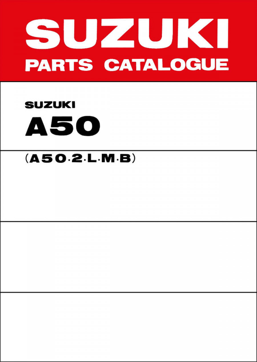Suzuki A50 Parts Catalogue